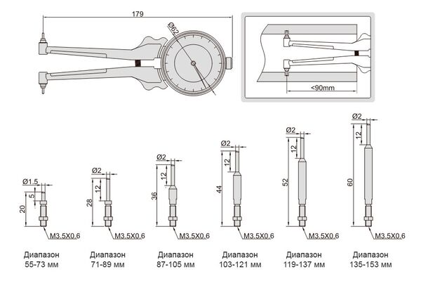 Обзор нутромеров: основные виды, как настроить и делать измерения ...